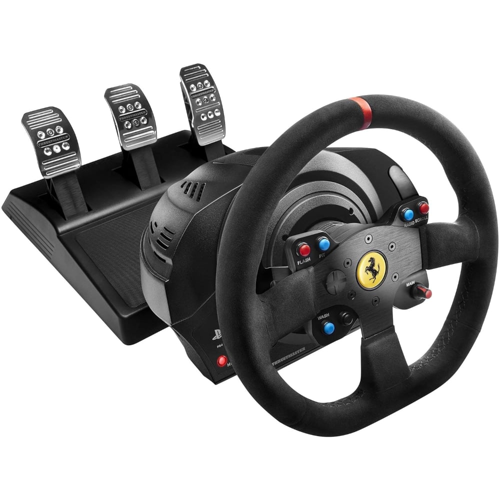 Thrustmaster T300 Ferrari Integral RW Alcantara edition Racing Game Wheel for Pc Black