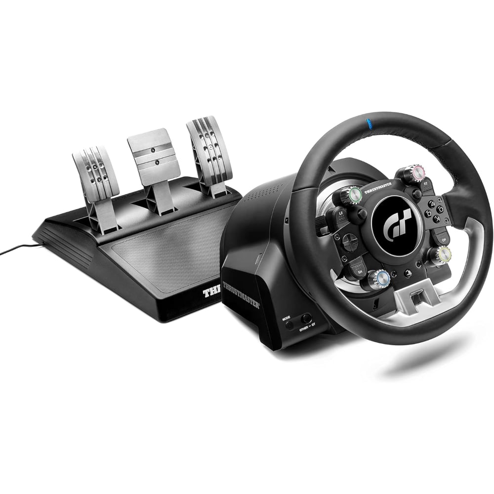 Thrustmaster T-GT II Gran Turismo Licensed Racing Wheel, Base, and Pedal Set Black