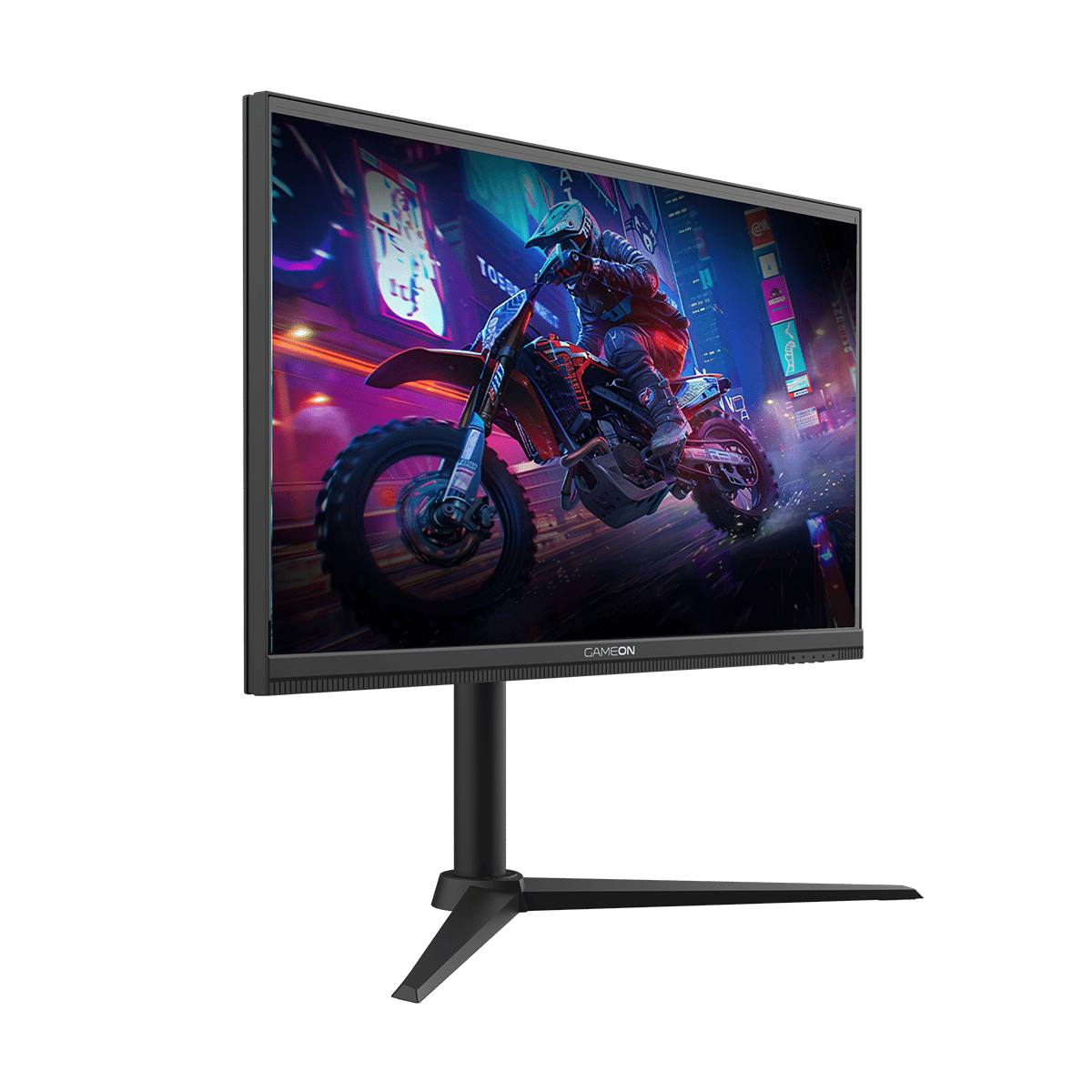 شاشة الألعاب جيم أون GOMP27QHD380IPS سلسلة ميدنايت برو، بحجم 27 بوصة، وبدقة QHD، ومعدل تحديث خارق 380 هرتز، وزمن استجابة 0.5 مللي ثانية، ومنفذ HDMI 2.1، لوحة Fast IPS تدعم جهاز PS5 | أسود