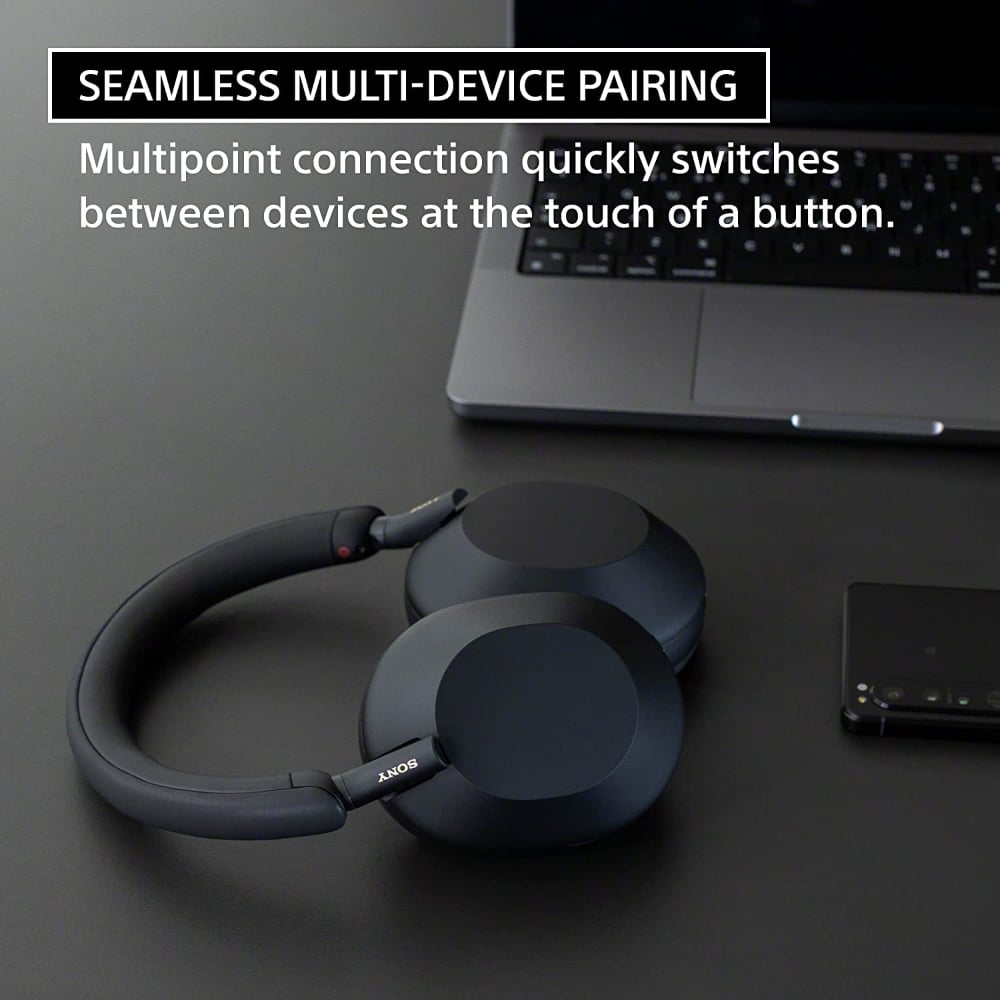 Sony WH-1000XM5 Wireless Over-Ear Headphones Noise Cancellation with Microphone Midnight Blue