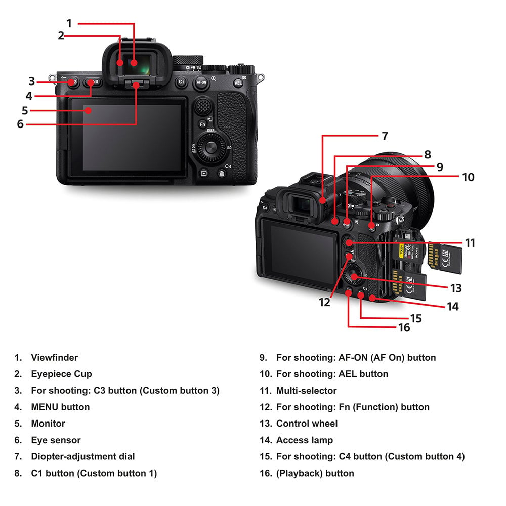 Sony ILCE-7M4 Alpha K 60P Video Recording Digital Zoom Full-Frame Hybrid Camera 33MP Interchangeable-Lens Mirrorless Camera Black with FE 16-35mm F2.8 Wide-Angle Zoom Lens