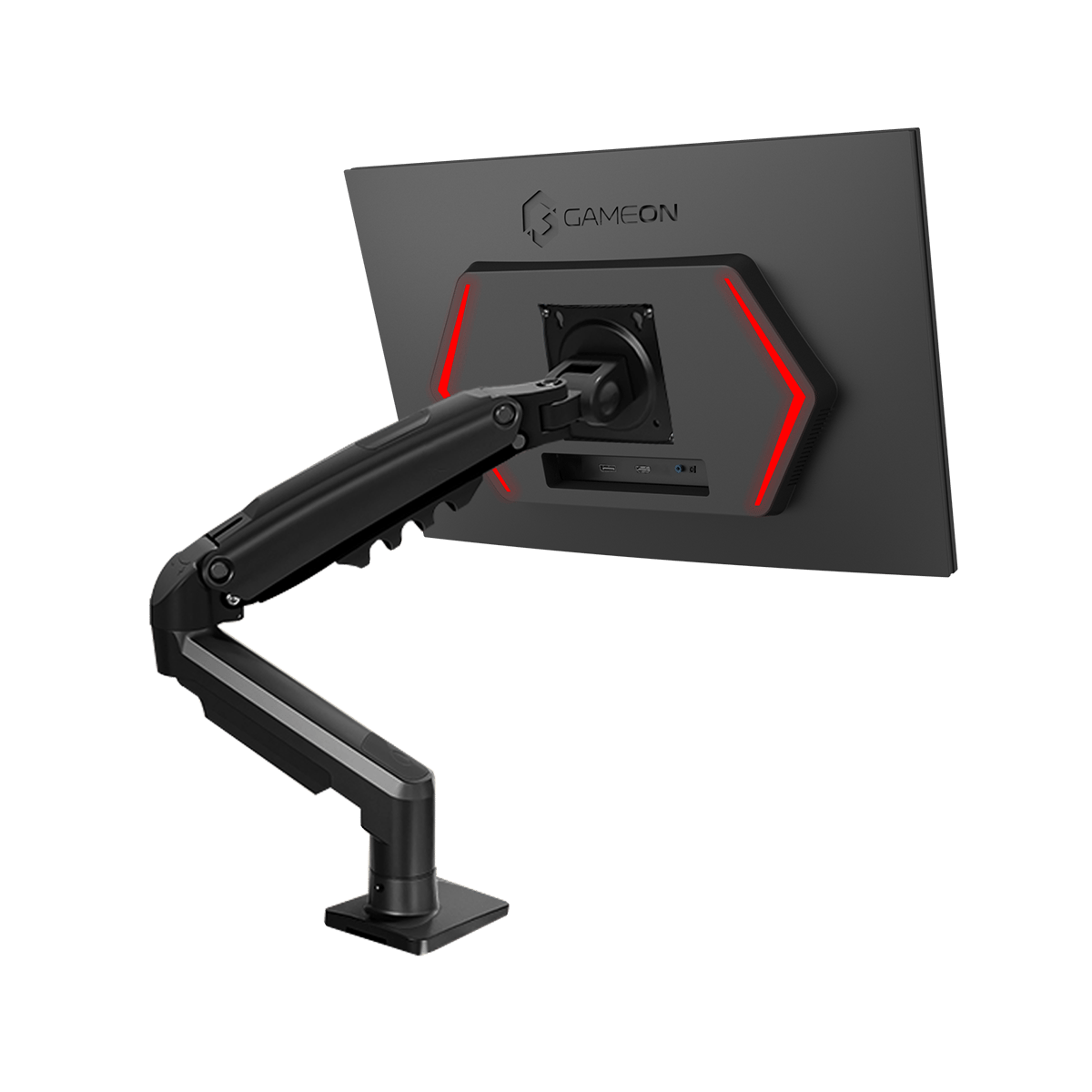 شاشة الألعاب جيم أون GOM27FHD190IPSX سلسلة ميدنايت برو إكس، بحجم 27 بوصة، وبدقة FHD، ومعدل تحديث 190 هرتز، وزمن استجابة 0.5 مللي ثانية |لوحة Fast IPS تدعم جهاز PS5 مع حامل شاشة أسود