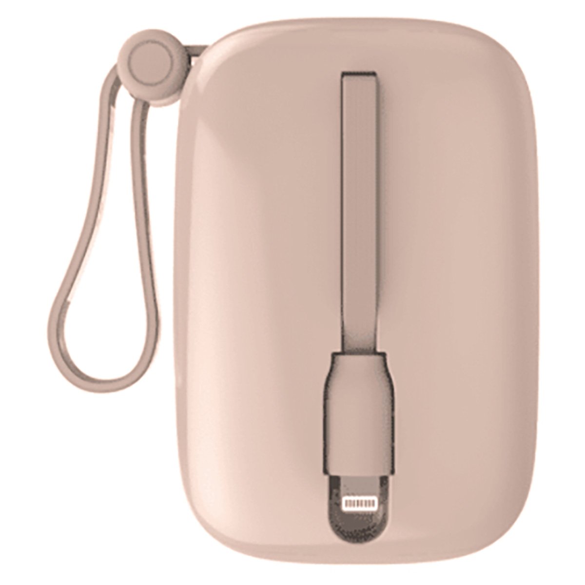 WOPOW 10000mAh Quick Charge PD Portable Power Bank with Digital Display & Built-In Cable | Pink | RS-6933185728985