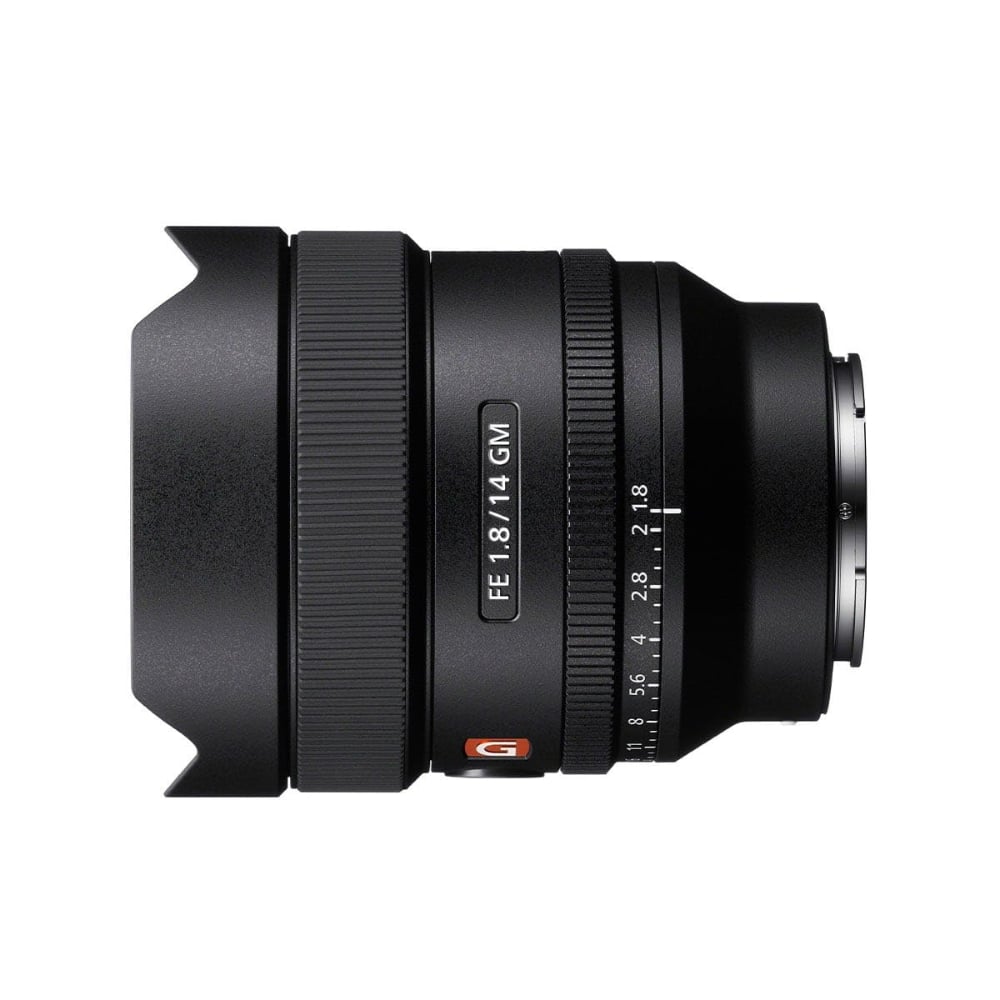 Sony FE 14mm | SEL14F18GM | F1.8 GM | Ultra-Wide Prime Lens | Full-Frame E-Mount | Black