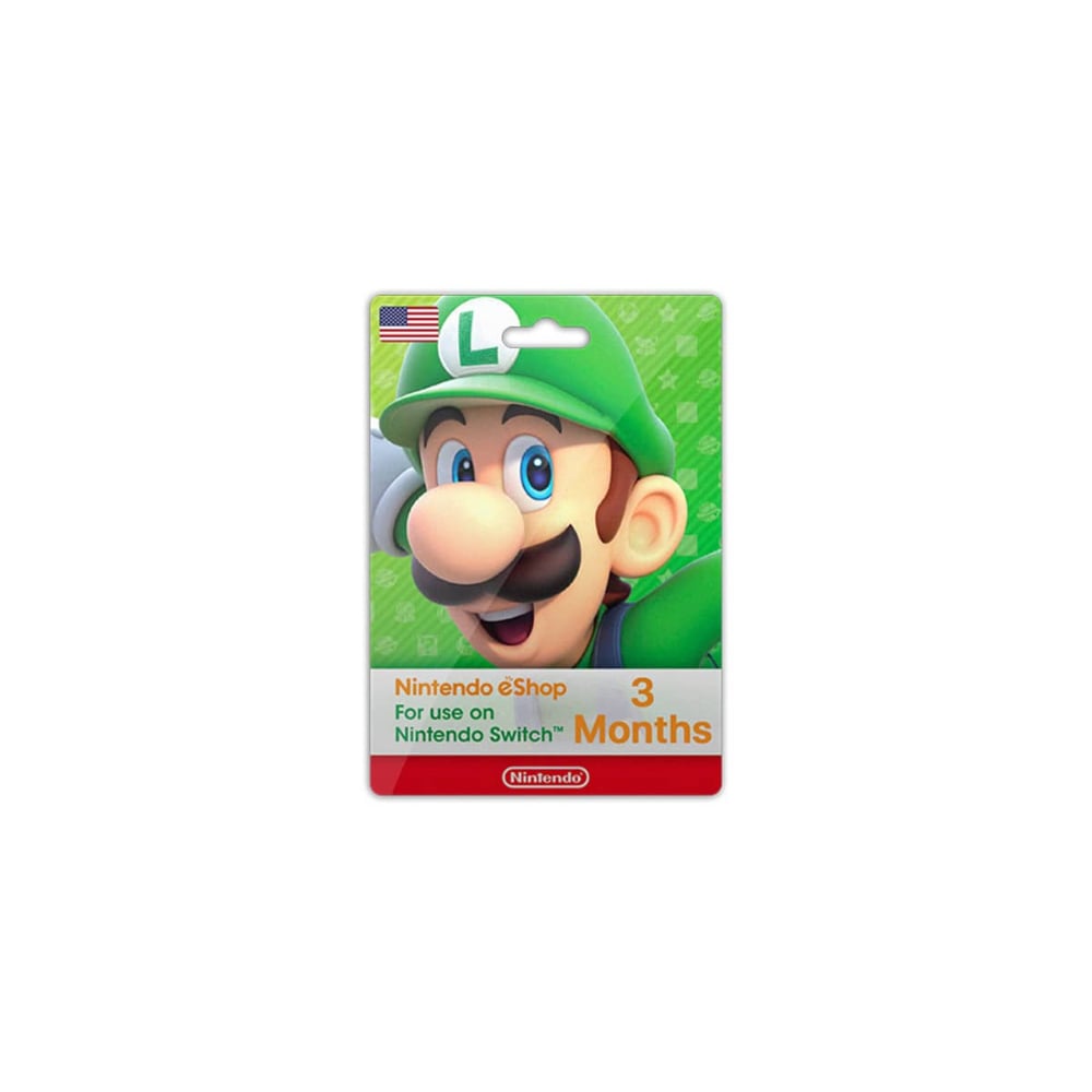 Nintendo eShop Membership Card USA 3 Month 9$ Multicolour