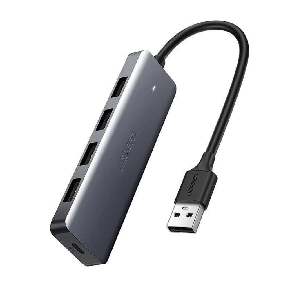 Ugreen 4 in 1 Port 3.2 USB A to Micro USB B Hub Grey