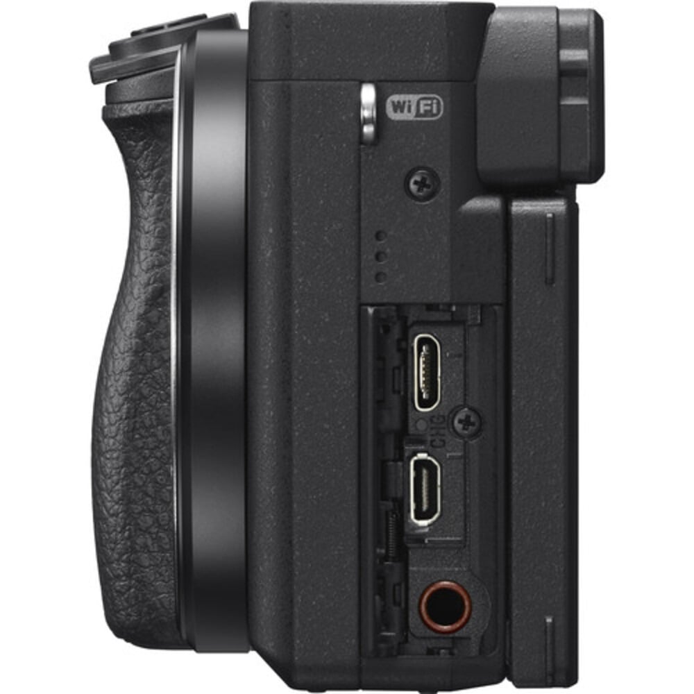 سوني Alpha a6400 | ILCE-6400K | كاميرا ميرورليس APS-C | 24.2 ميجابكسل | عدسة 16–50mm II | أسود