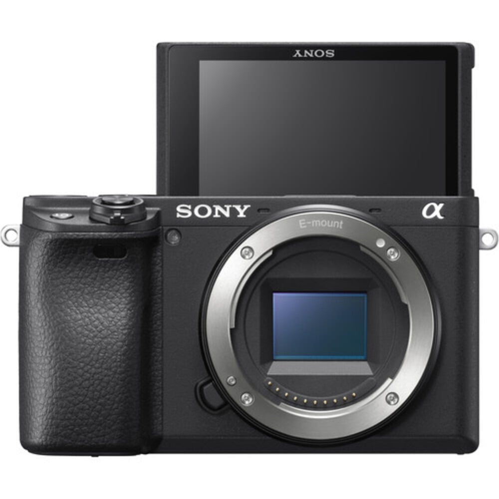 سوني Alpha a6400 | ILCE-6400K | كاميرا ميرورليس APS-C | 24.2 ميجابكسل | عدسة 16–50mm II | أسود