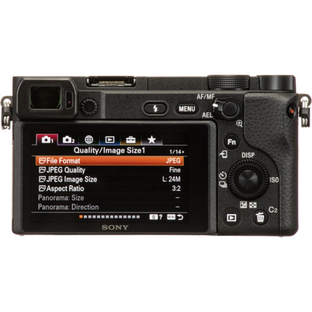 سوني Alpha a6400 | ILCE-6400K | كاميرا ميرورليس APS-C | 24.2 ميجابكسل | عدسة 16–50mm II | أسود