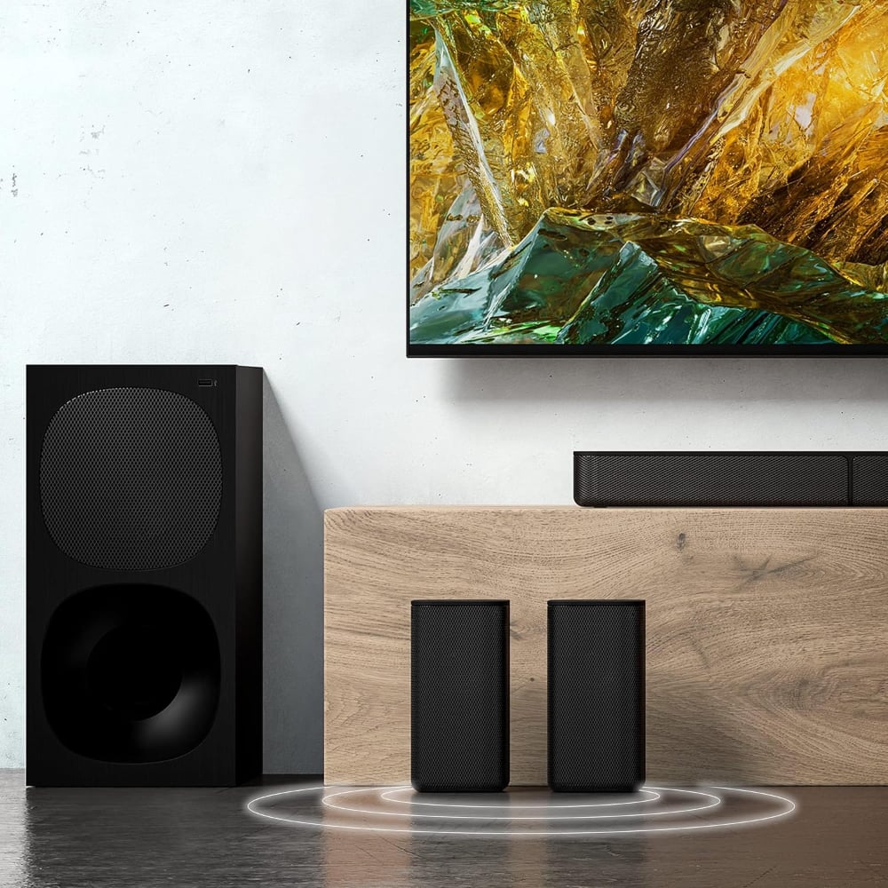 Sony HT-S20R 400W 5.1 Channel Bluetooth and USB Connectivity Dolby Digital Soundbar with Subwoofer and Compact Rear Speakers Black
