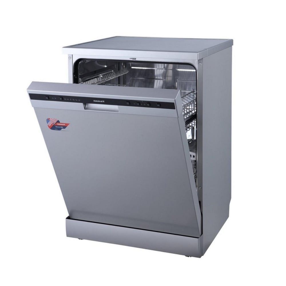 Admiral Place Settings Free Standing Dishwasher With Digital Display Silver