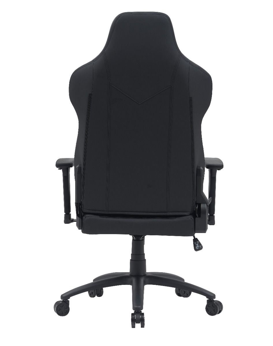 Gamertek Quest Conqueror Gaming Chair – Black Edition – Luxury Modern PU & Fabric, 150KG Capacity, Magnetic Headrest, 3-Way Adjustable Armrests
