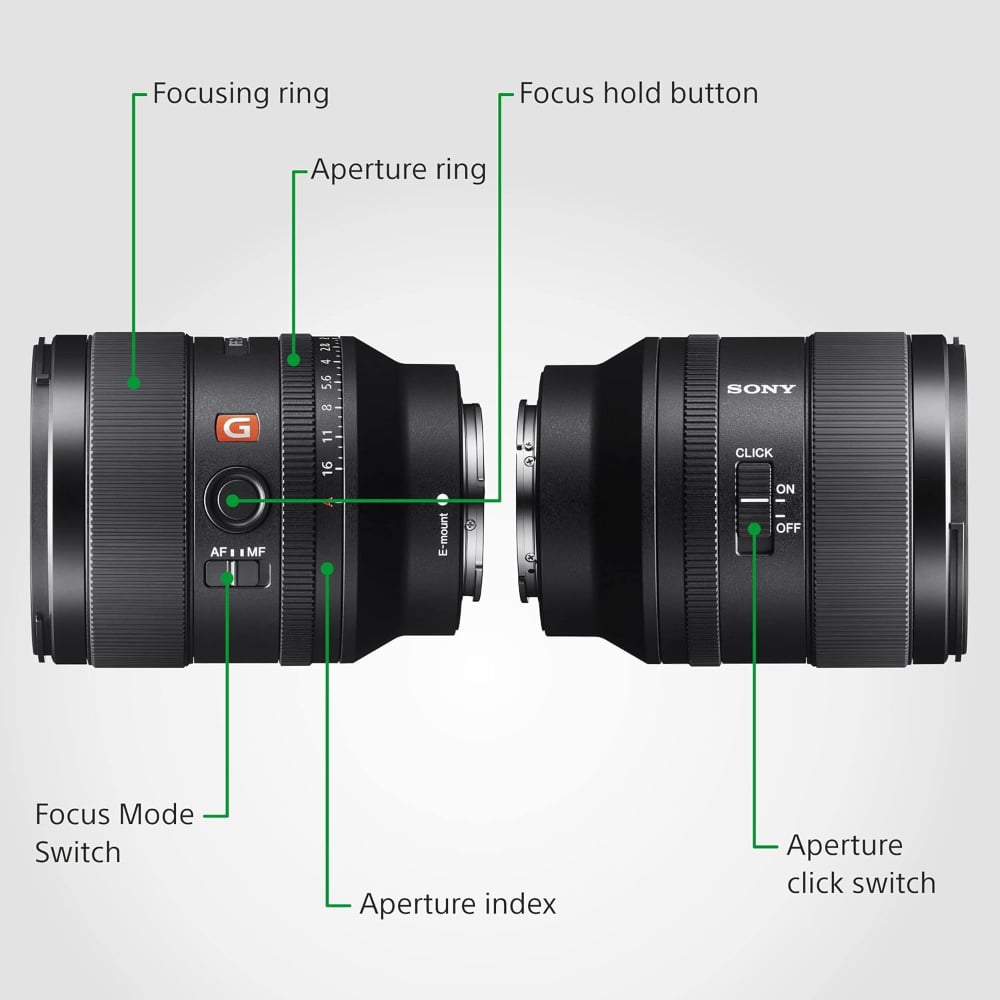 Sony FE 35mm | SEL35F14GM | F1.4 GM | Wide-Angle Prime Lens | Full-Frame E-Mount | Black