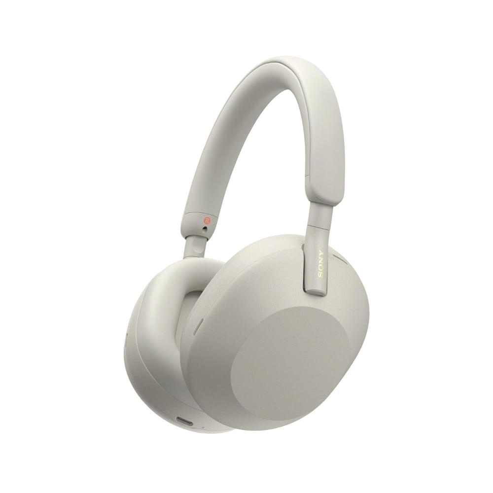 Sony Noise Cancelling Wireless Bluetooth Over-Ear Headphones With Mic Silver