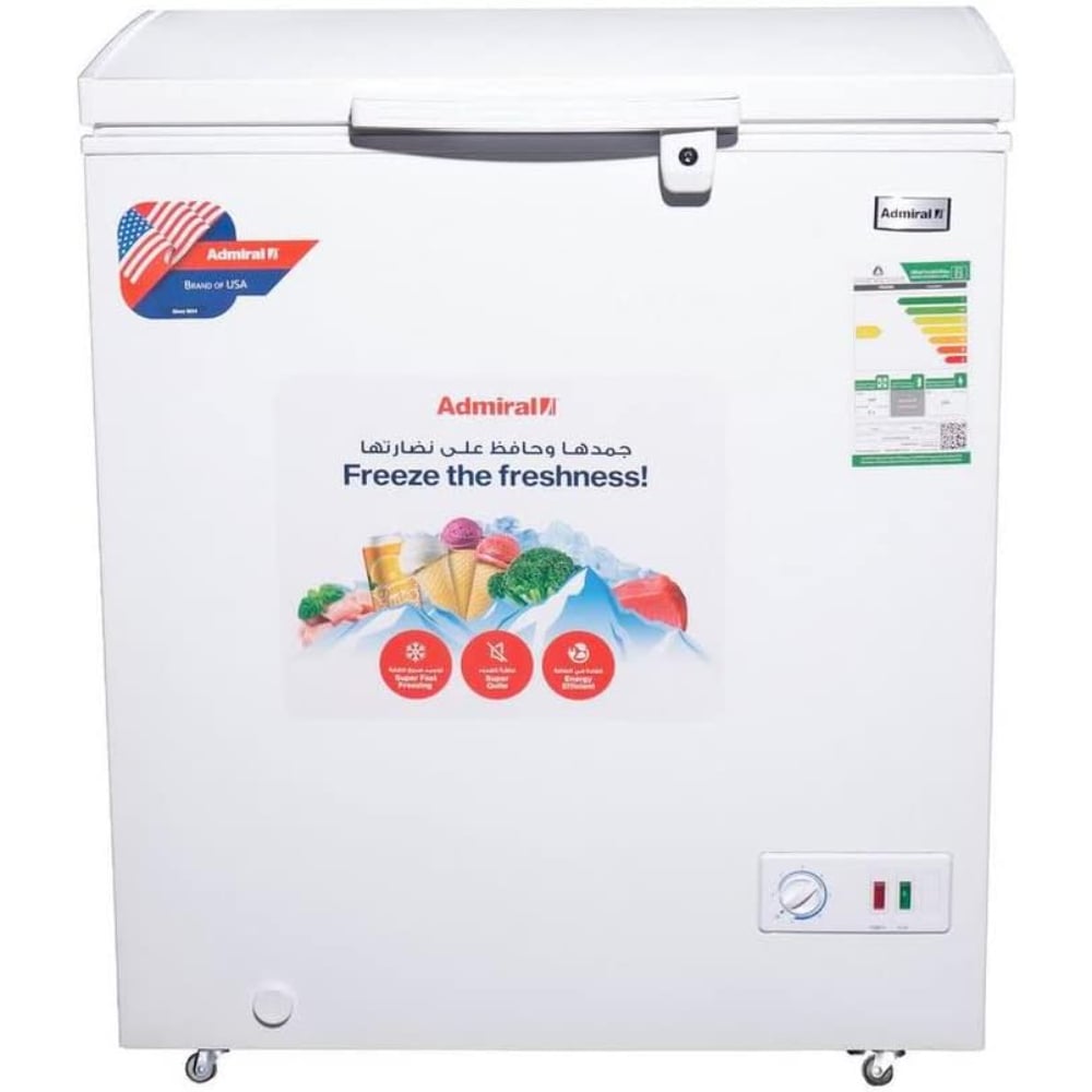 Admiral 5.1 Cu.Ft Chest Freezer With Fast Freeze Technology 145L White