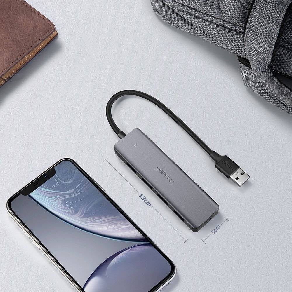 UGREEN 4-in-1 USB-A 3.2 to Micro USB Hub | Grey | UG-CM219-50985