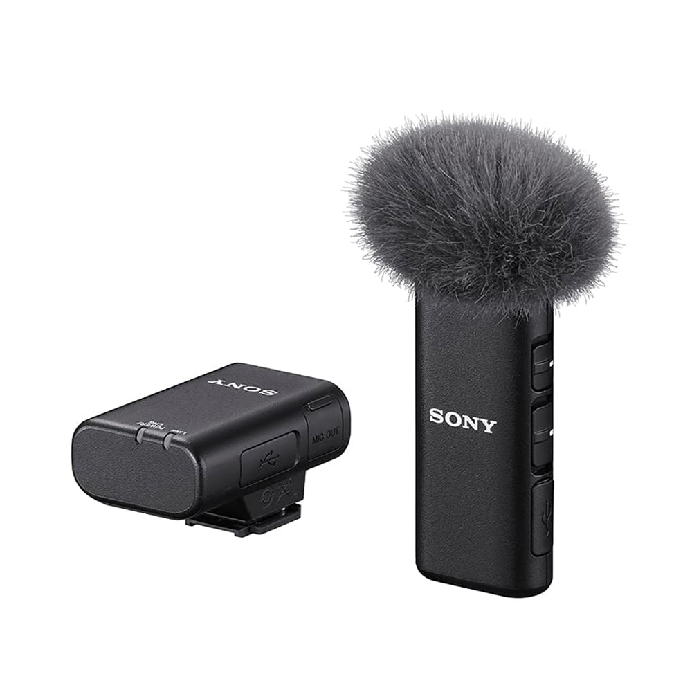 Sony Compact and Flexible Wireless Camera Microphone Black