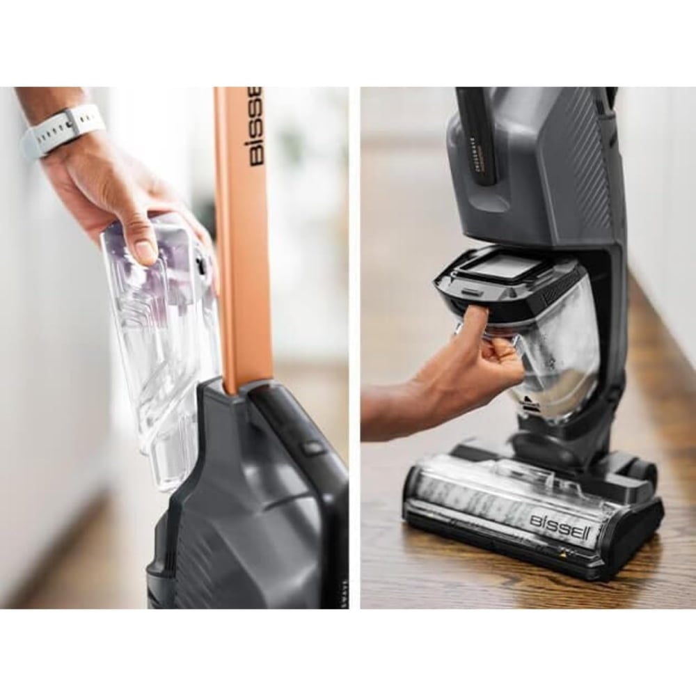 Bissell CrossWave HydroSteam (3527E) Wet & Dry Vacuum Cleaner | All-in-One Cleaning | Black