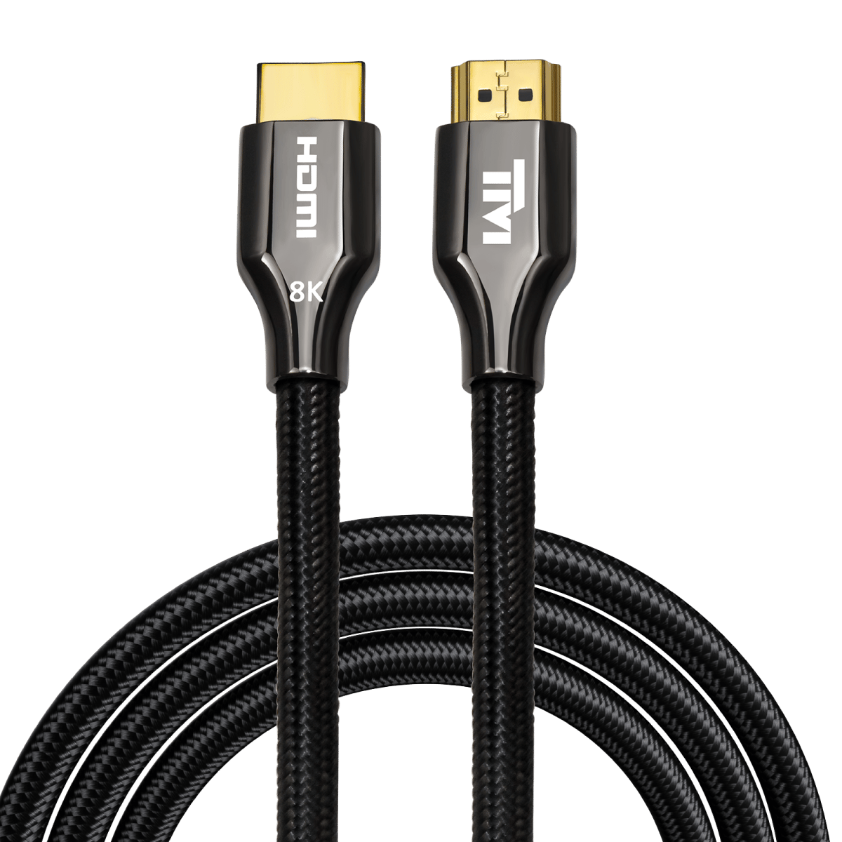تويستد مايندرز كابل إتش دي إم آي تصميم مضفر عالي السرعة بمعيار HDMI 2.1 ودقة 8K، بطول 2 متر| أسود