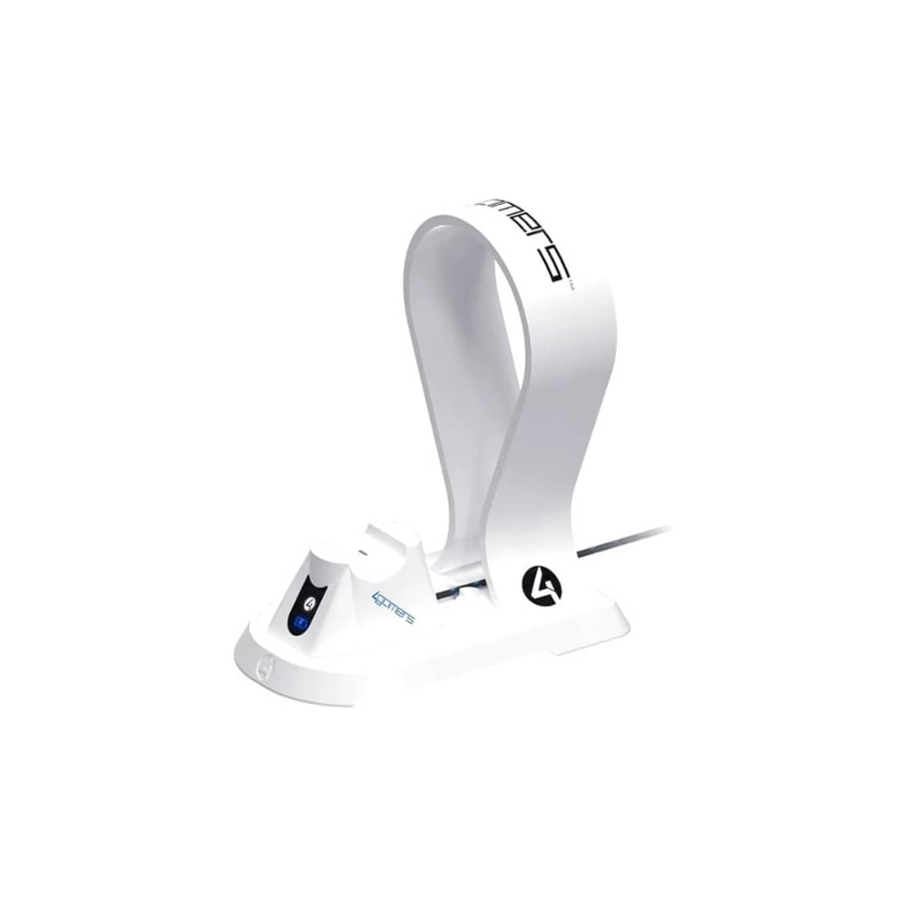 4Gamers All in One Charging Station with Headset Stand for PS5 White