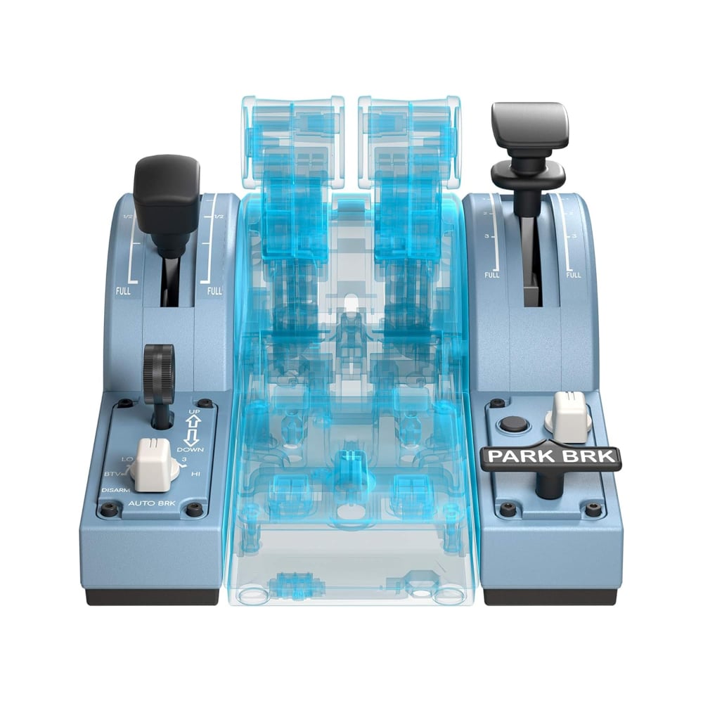 Thrustmaster Tca Quadrant Airbus Edition Flight Ww Controller for Pc Blue