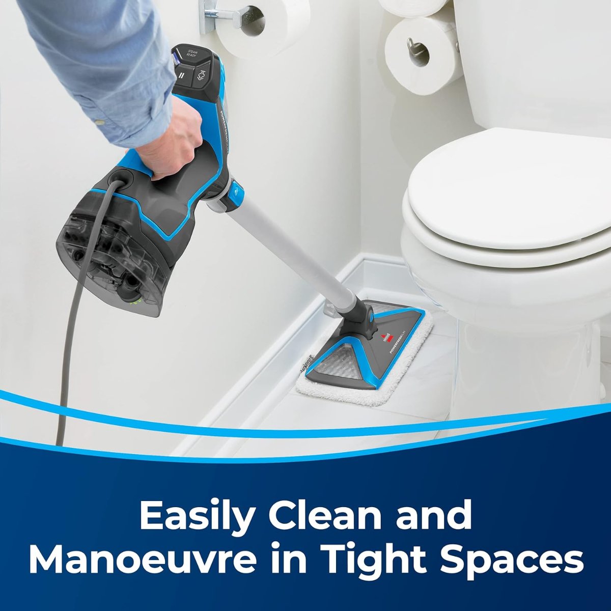 Bissell PowerFresh 3-in-1 (2233E) Steam Cleaner | Sanitizes Floors | Blue/White