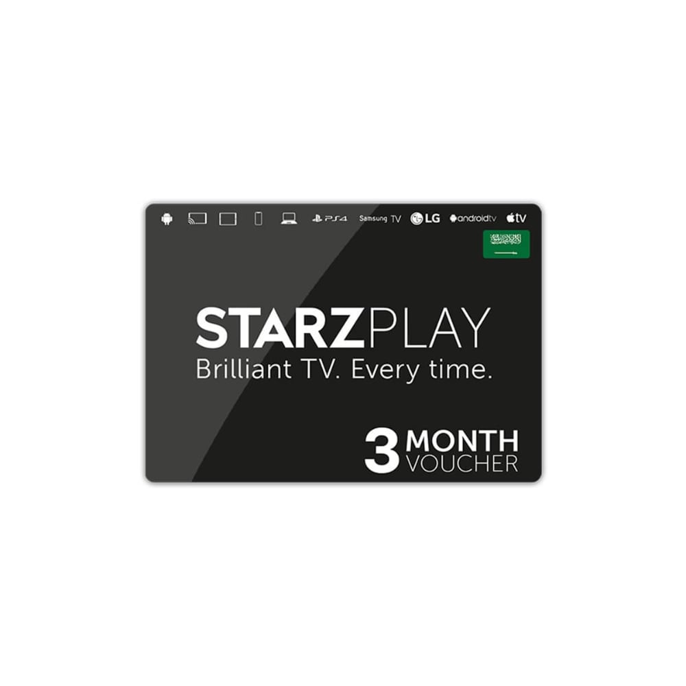 STARZPLAY Gift Card 3 Months Delivery By Email Digital Code Black/White