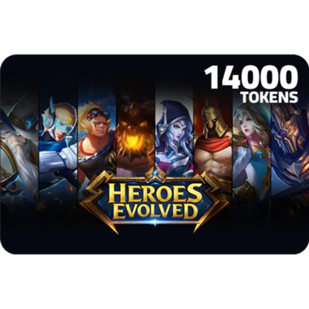 Heroes Evolved Gift Card Tokens 14000