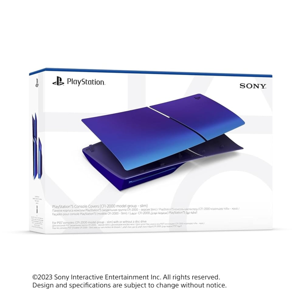 Sony Playstation 5 D Chassis Disc Slim Console Cover Chroma Indigo