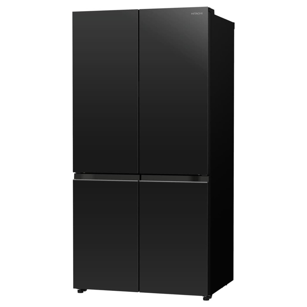 Hitachi 4 Door Bottom Freezer Refrigerator 357L Glass Black