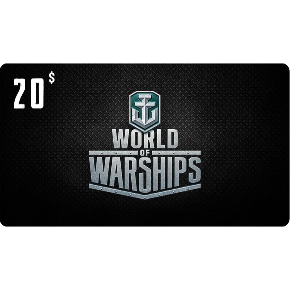 World Of Warships Gift Card 20$ Black