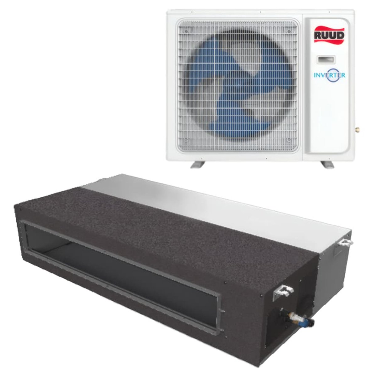 Ruud 24000BTU Duct Concealed Air Conditioner with Cooling Function 20 Ton White