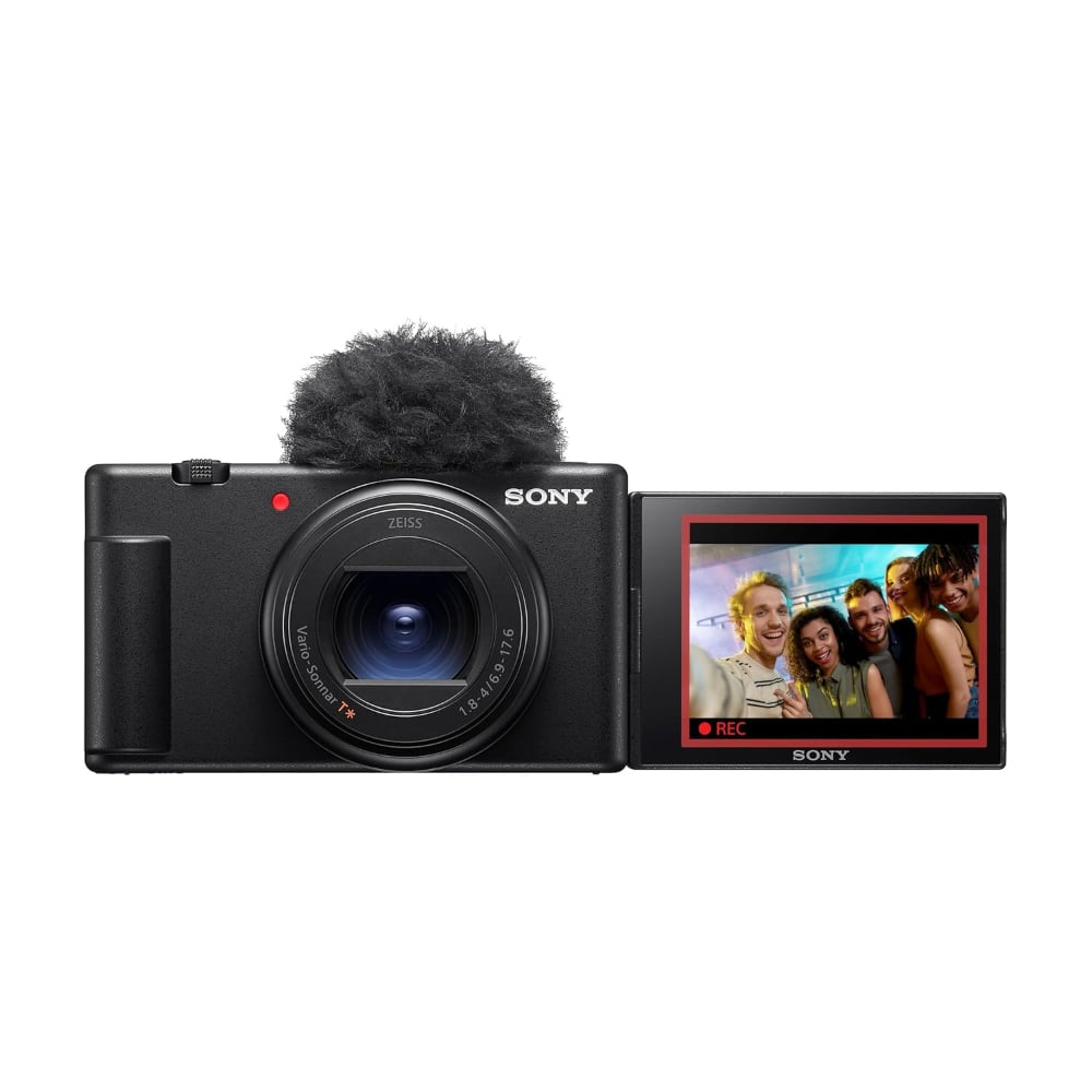 Sony Accurate Autofocus Digital Camera Content Creators with 18-50mm Wide-Angle Zoom Lens Black