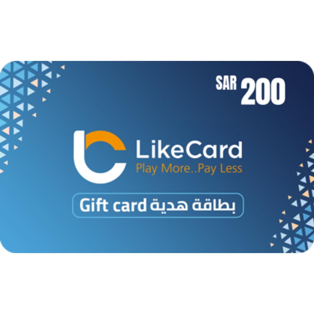 LikeCard Gift Card KSA Store SAR 200