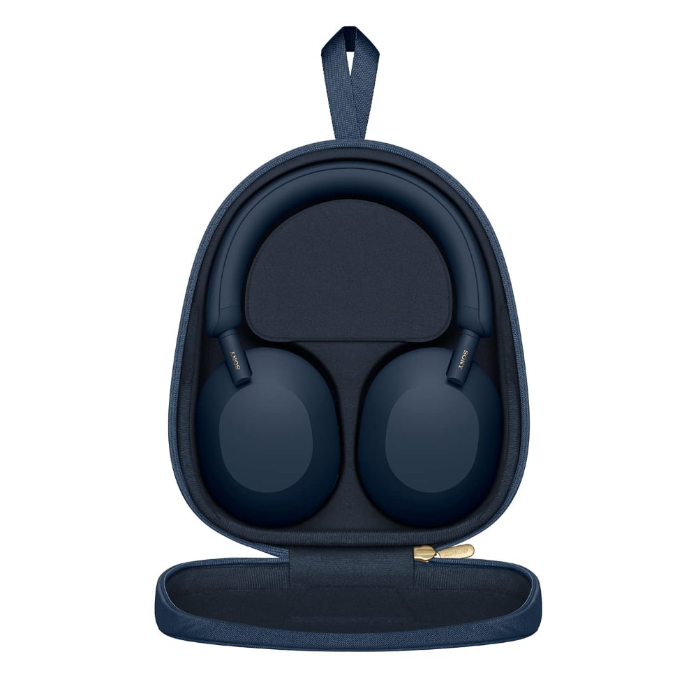 Sony WH-1000XM5 Wireless Over-Ear Headphones Noise Cancellation with Microphone Midnight Blue