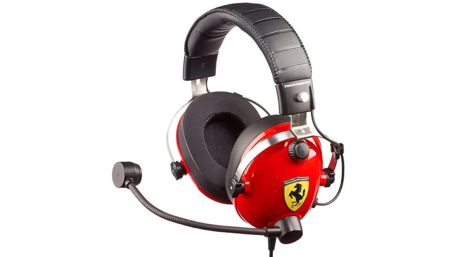 Thrustmaster TRacing Scuderia Ferrari Edition | Wired Gaming Headset | Official Ferrari Design, High-Quality Audio | Black