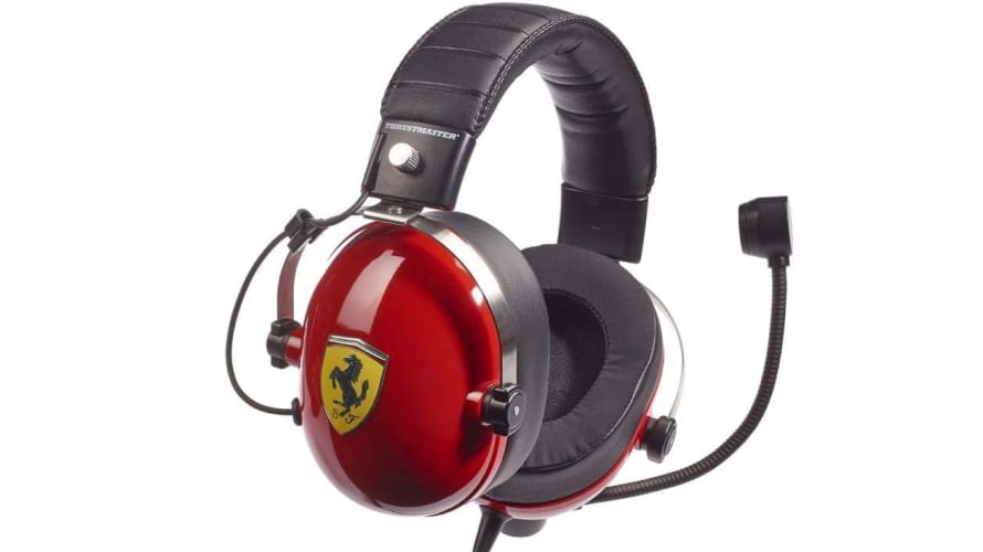 Thrustmaster TRacing Scuderia Ferrari Edition | Wired Gaming Headset | Official Ferrari Design, High-Quality Audio | Black