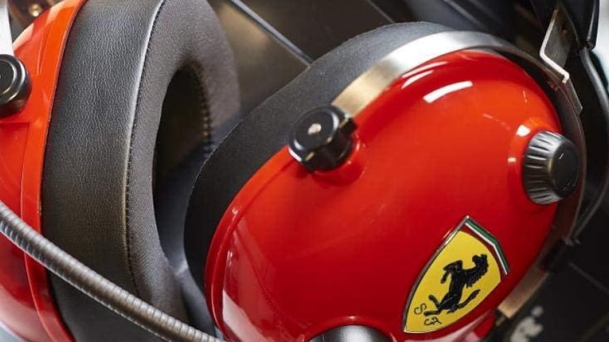 Thrustmaster TRacing Scuderia Ferrari Edition | Wired Gaming Headset | Official Ferrari Design, High-Quality Audio | Black