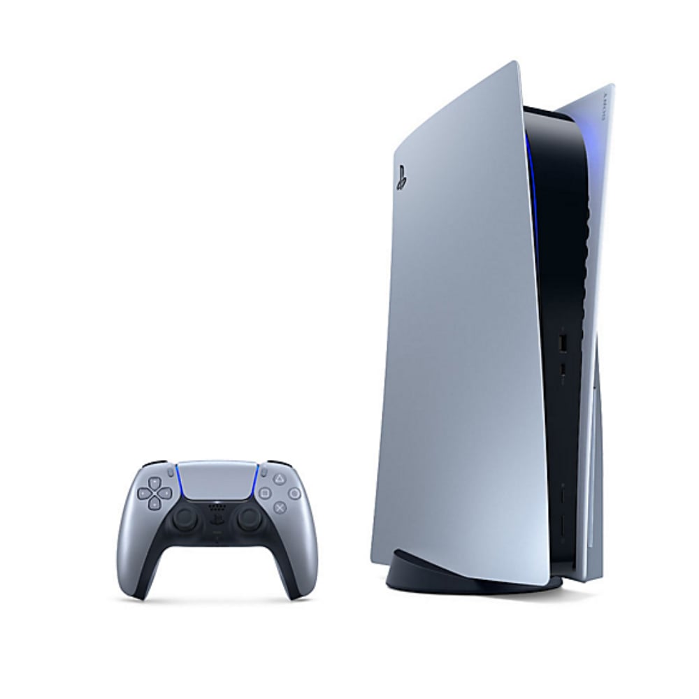 Sony St andard Edition Console Cover for PS5 Sterling Silver