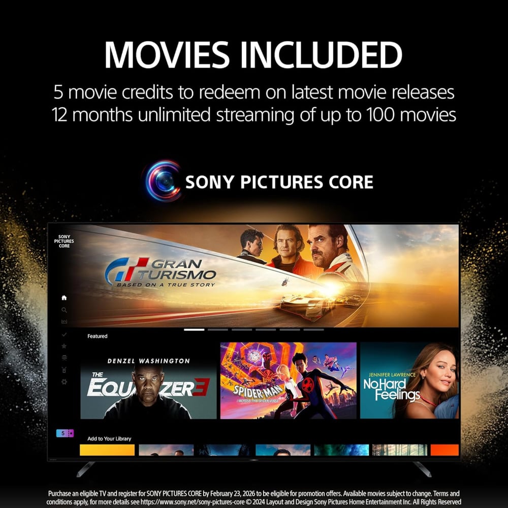 Sony K-55XR80 BRAVIA 8 55 Inch 4K Ultra HD OLED Smart Google TV with Dolby Vision