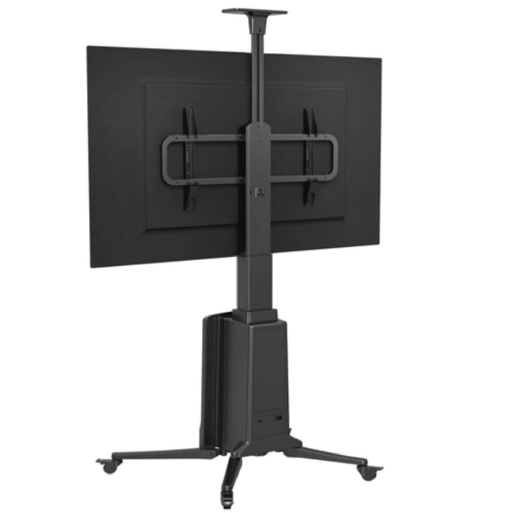 North Bayou Motorized Automatic Screen Lift TV Television Stand with Remote Control for 55 85 inch TV Black