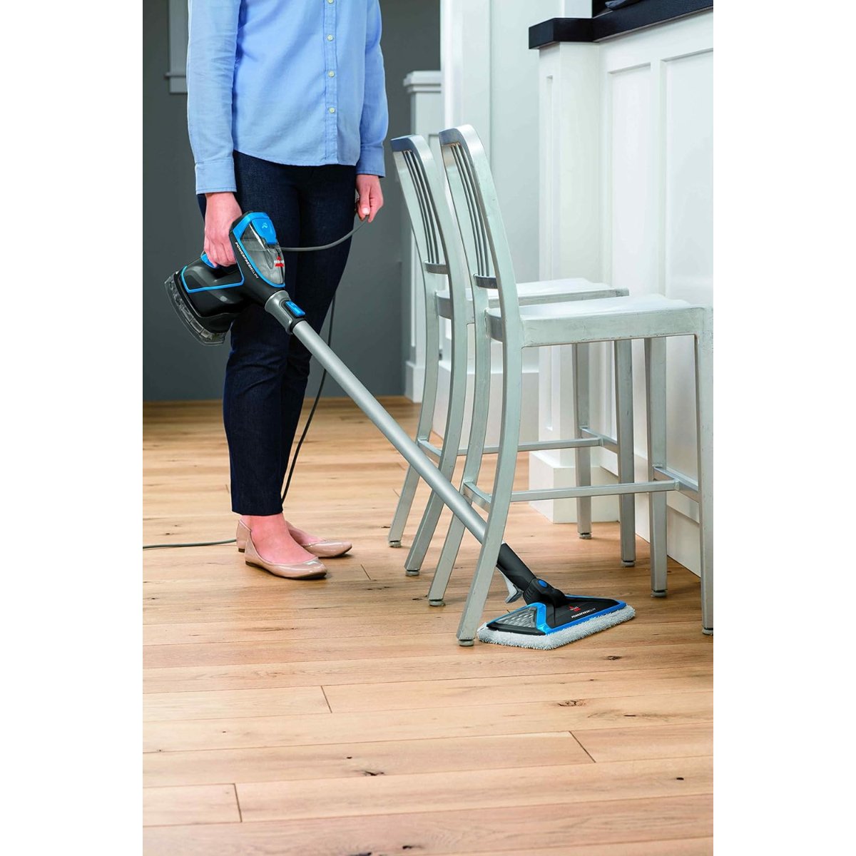 Bissell PowerFresh 3-in-1 (2233E) Steam Cleaner | Sanitizes Floors | Blue/White