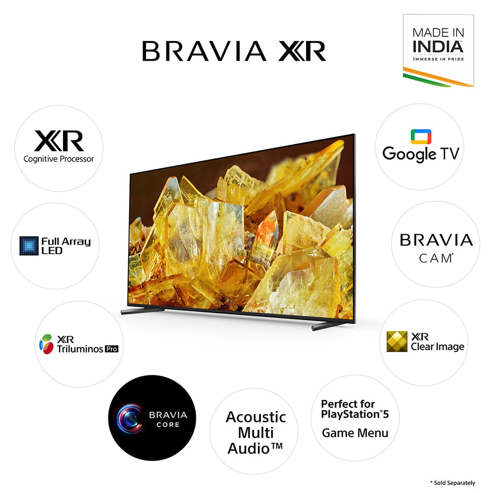 Sony XR-65X90L 65 Inch 4K Ultra HD Full Array LED Smart Google TV with XR HDR