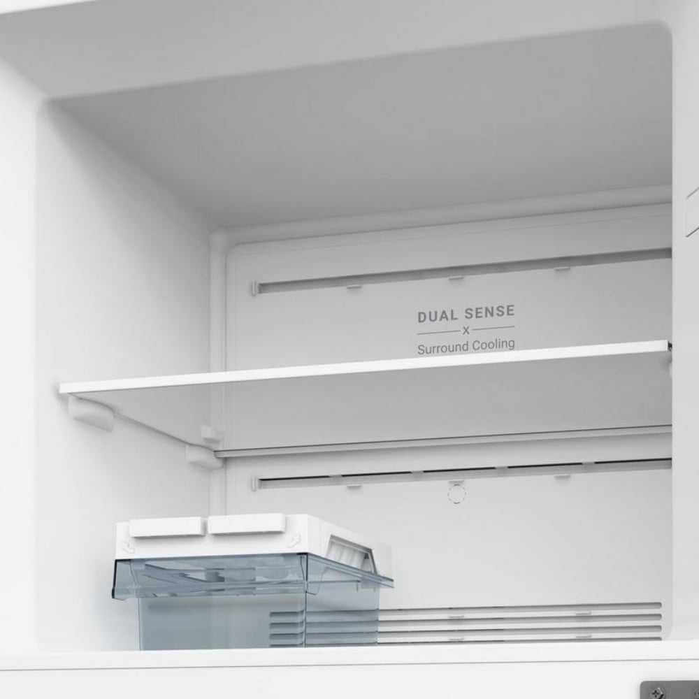 Hitachi Top Mount Double Door Refrigerator | 12.1 Cu.Ft (344L) | Inverter Technology | HRTN6379SPWHSA | White