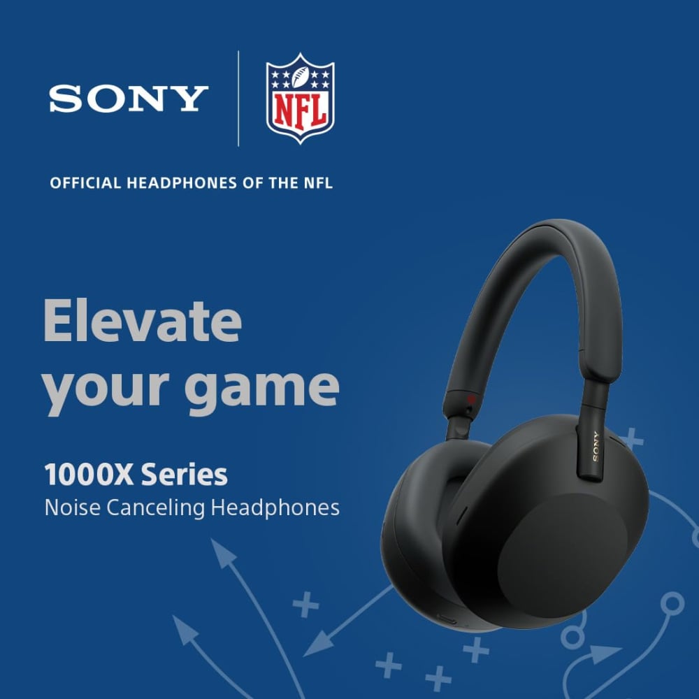 Sony WH-1000XM5 Wireless Over-Ear Headphones Noise Cancellation with Microphone Silver