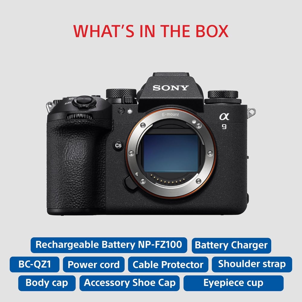 Sony ILCE-9M3 Alpha 24.6 MP 4K 120p Full-Frame Interchangeable-Lens Mirrorless Camera Black with Sony SEL70200GM2 E Mount FE 70–200mm F2.8 GM OSS II Full-Frame Lens