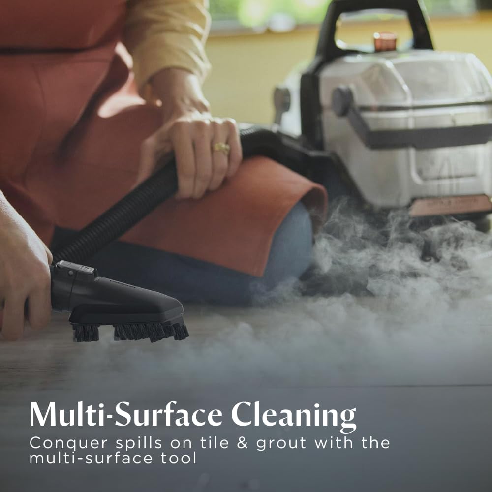 Bissell SpotClean HydroSteam (3700E) Portable Deep Cleaner | Powerful Cleaning | Black