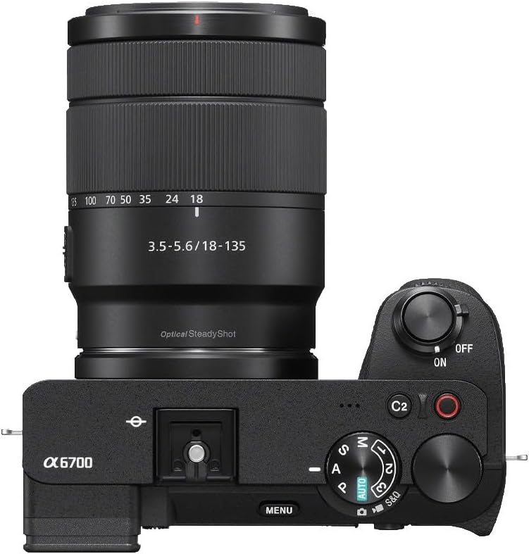 Sony Alpha a6700 | ILCE-6700M | APS-C Mirrorless Camera | 26MP | E PZ 18–135mm Kit Lens | Black