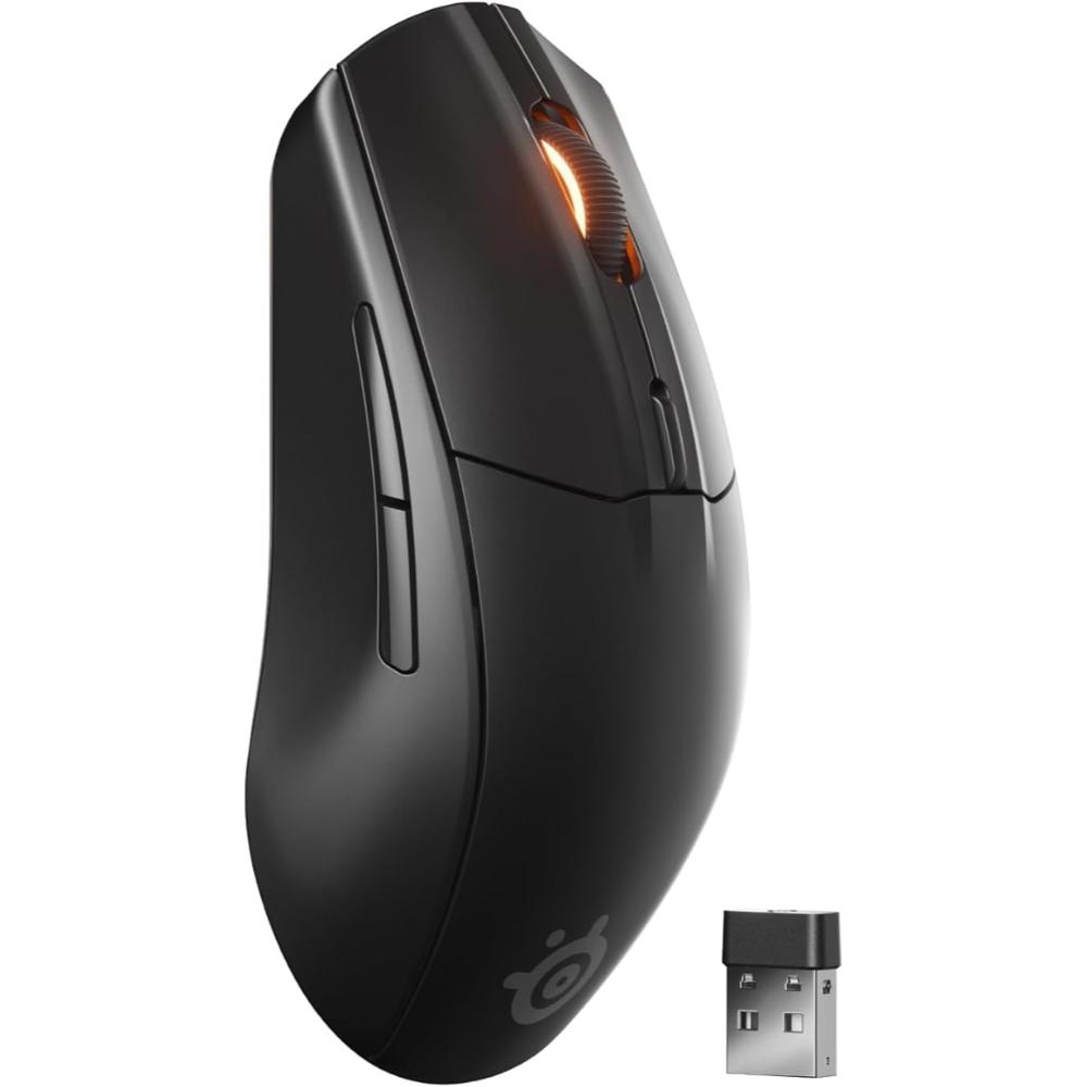 ستيل سيريز ماوس Rival 3 Wireless الجيل الثاني | 2.4GHz/بلوتوث | أسود | SS-62523