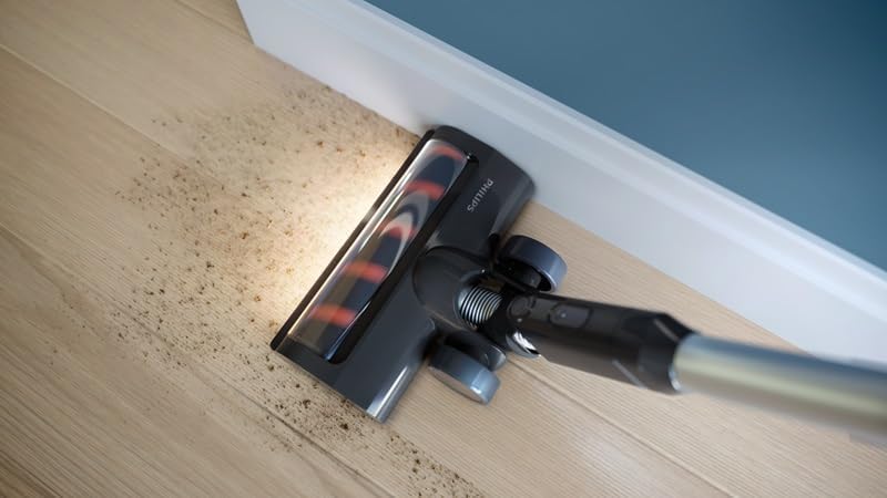 فيليبس مكنسة لاسلكية عمودية سلسلة 3000 | تشغيل حتى 60 دقيقة | تقنية PowerCyclone 8 | فوهة LED | قابلة للتحويل ليدوية | XC3031/61